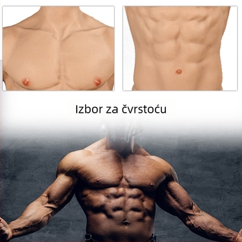 Silikonski kostim mišića za cosplay s jastučićem za prsa, debeli dizajn