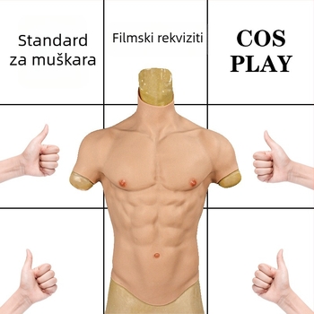 Silikonski kostim mišića za cosplay s jastučićem za prsa, debeli dizajn
