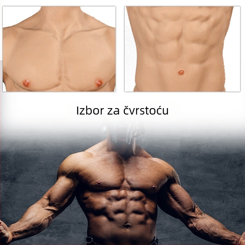 Silikonski kostim mišića za cosplay s jastučićem za prsa, debeli dizajn
