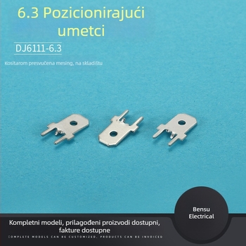 DJ6111-6.3 6.3 mm pozicijski umetak za PCB