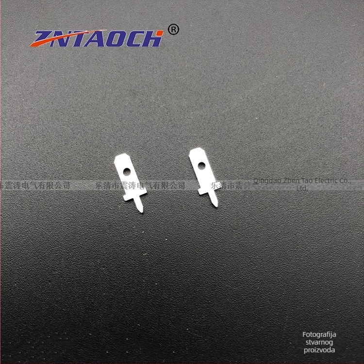 2,8 mm PCB jednostrani kratka priključna igla, uspravni lemni dio, debljina 0,8 mm, 10 000 komada
