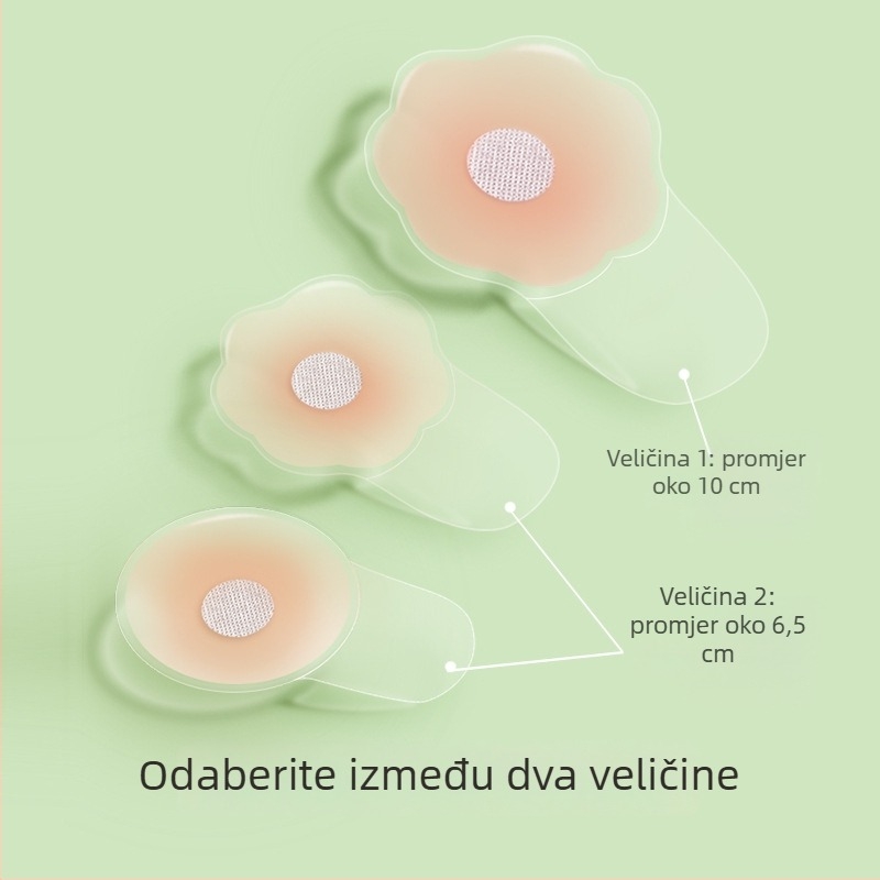 Silikonski patch za grudi, ultratanki, nevidljivi, prozirni, visoka elastičnost