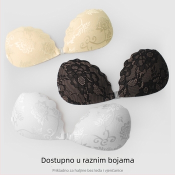 Čipkasti patch za dojke push-up bez naramenica nevidljivi grudnjak poliester prozračan osmerokraki oblik bradavice proljeće 2025