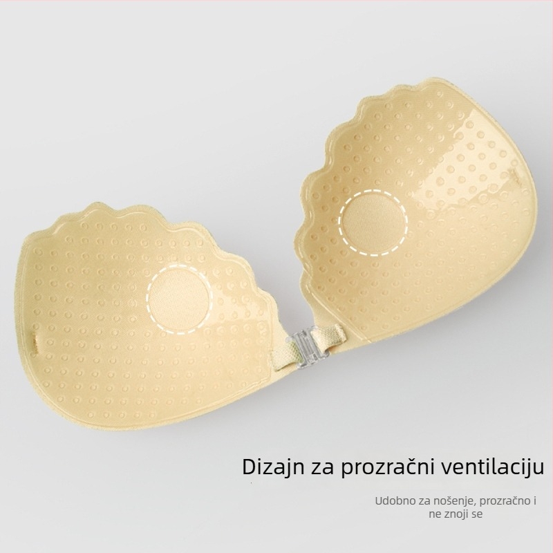Čipkasti patch za dojke push-up bez naramenica nevidljivi grudnjak poliester prozračan osmerokraki oblik bradavice proljeće 2025