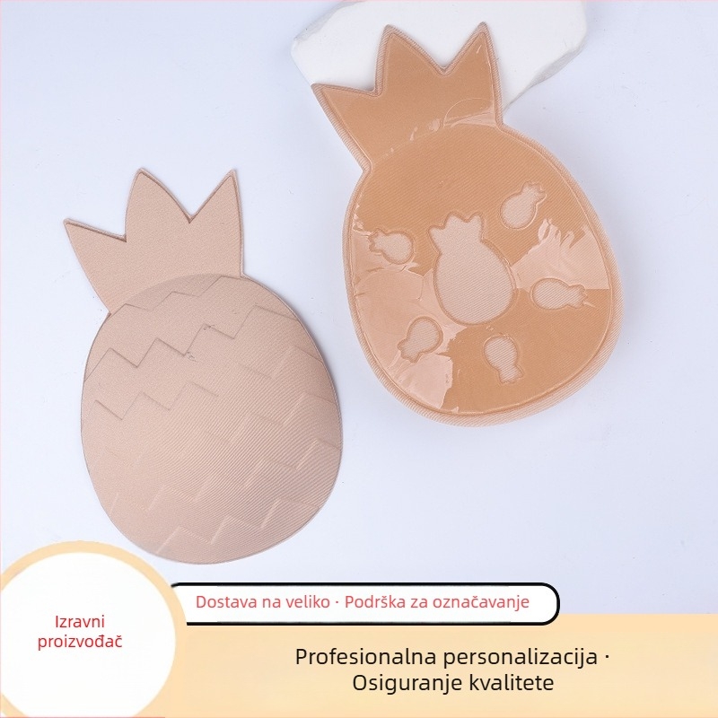 Patch za bradavice u obliku ananasa, jedne komponente, bez naramenica, najlon, prozračan, nevidljiv