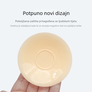 8–10 cm silikonska podloga za grudi bez ljepila, prozračna, diskretna, perforirana
