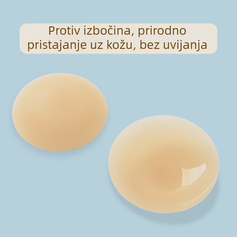 Silikonske pokrovčice za bradavice, samoljepljive, pri tjelesnoj temperaturi, ultratanke, nevidljive, jednobojne, glatka površina