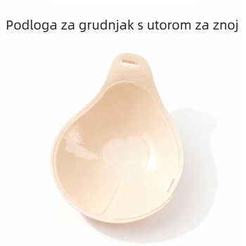 Patch za grudi u obliku žlice sa udubinom za znojenje, halter stil zaštita bradavica, mrežasti patch za prsa, podizanje i skupljanje za vjenčanicu