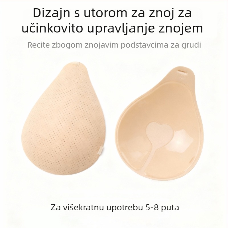 Patch za grudi u obliku žlice sa udubinom za znojenje, halter stil zaštita bradavica, mrežasti patch za prsa, podizanje i skupljanje za vjenčanicu