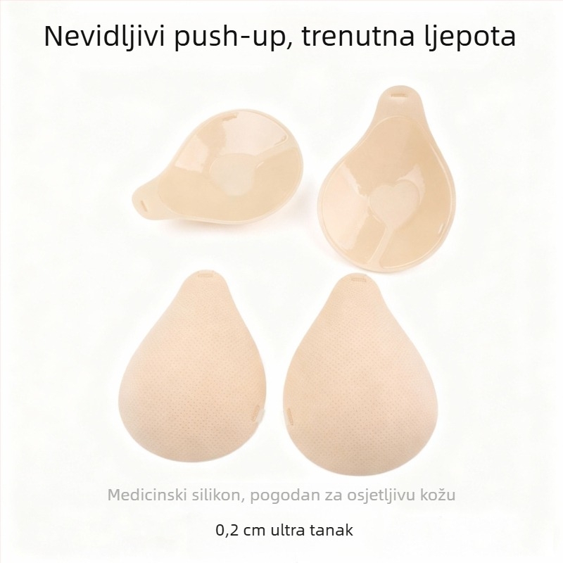 Patch za grudi u obliku žlice sa udubinom za znojenje, halter stil zaštita bradavica, mrežasti patch za prsa, podizanje i skupljanje za vjenčanicu