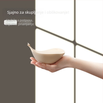 Huipeng 6 cm nevidljivi grudnjak sa silikonastim košaricama, debele naramenice, podizanje i oblikovanje, protiv opuštanja, silikonasta trakica za dojke za žene