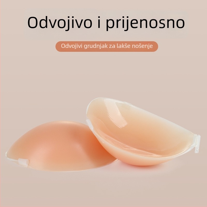 Shifan silikon patch za grudi za vjenčanicu, ljeto, nevidljivi podizni patch, debeli, protiv opuštanja, sa štrasom