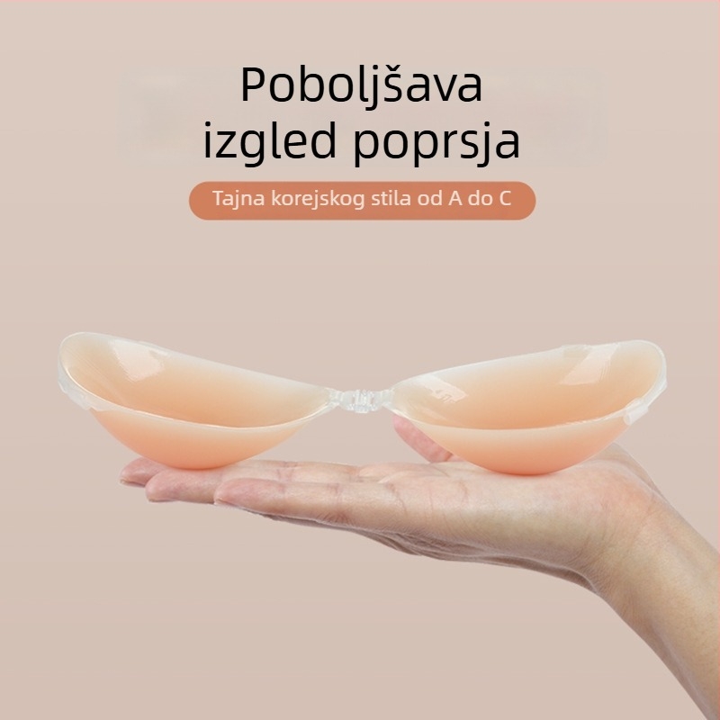 Shifan silikon patch za grudi za vjenčanicu, ljeto, nevidljivi podizni patch, debeli, protiv opuštanja, sa štrasom