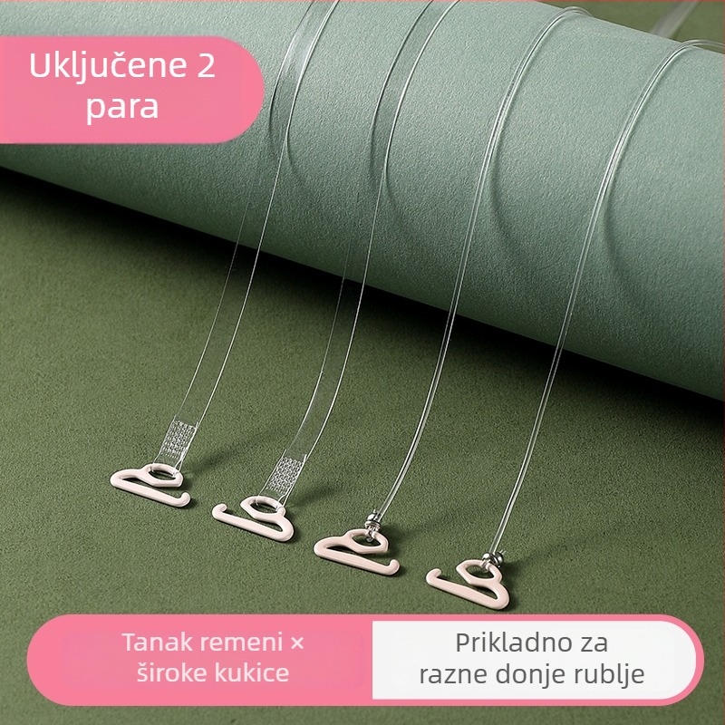 Yongwei silikonove ramenske trake – prozirne s metalnom dekoracijom – Model Yzjd006, Zimsko izdanje 2025