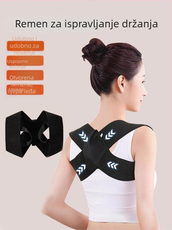 Korektor držanja s otvorenim ramenima za odrasle | Spandex, zaštita ramena, nogomet, trčanje