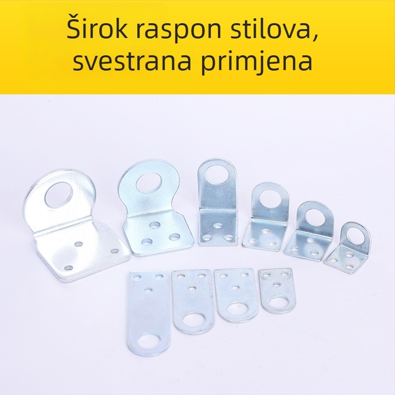 Li yibang Željezna brava za vrata, galvanizirana, model 50.65.75.90, za drvena vrata i ormariće, moderni minimalistički stil