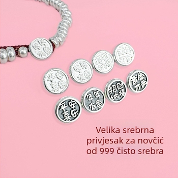 DIY srebrni nakit dodatak — S999 čisto srebro, elektroplating, podrijetlo Shantwei