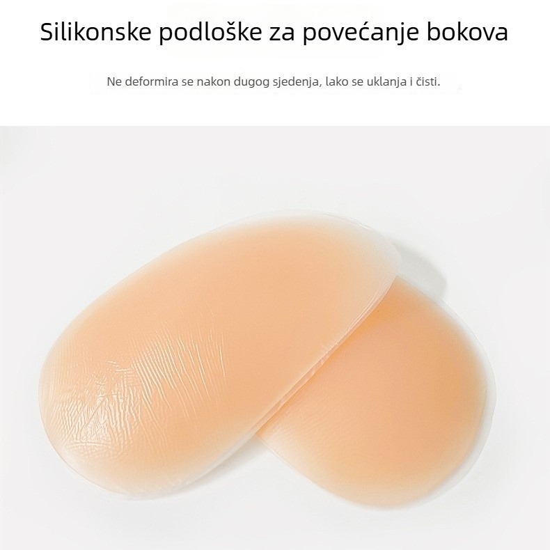 Silikonske podloške za stražnjicu za povećanje i oblikovanje, umetci za podizanje stražnjice, konturni jastučići, jastučići za ublažavanje pri skijanju