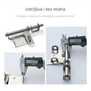 Ploča zaključavanja 011 (tip F zatezač; nehrđajući čelik 304/201; brušeni završetak; moderan minimalistički stil)