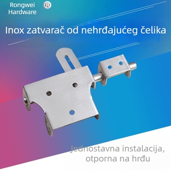 Ploča zaključavanja 011 (tip F zatezač; nehrđajući čelik 304/201; brušeni završetak; moderan minimalistički stil)