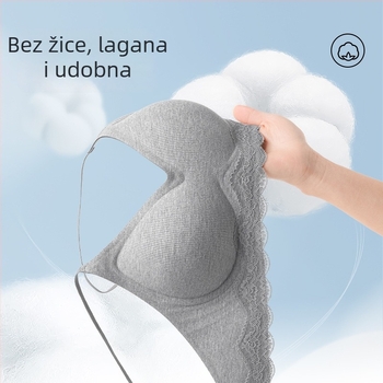 Lademe Push-Up grudnjak za Male Grudi, 3/4 kupa, kalup grudnjaka: tanak gornji dio, debeli donji dio, bez metalnih obruča, čvrste naramenice, stražnja dvostruka kopča