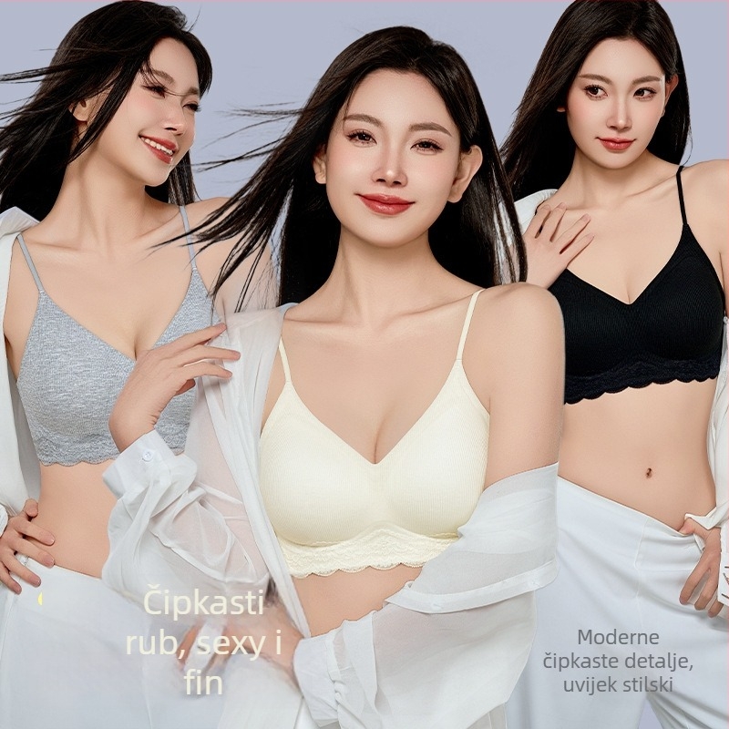 Lademe Push-Up grudnjak za Male Grudi, 3/4 kupa, kalup grudnjaka: tanak gornji dio, debeli donji dio, bez metalnih obruča, čvrste naramenice, stražnja dvostruka kopča