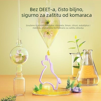 Srebrni narukvica za djecu – etnički stil, životinjski motiv, repelent protiv komaraca s eteričnim uljima, dodatak za ruku, proljeće 2025