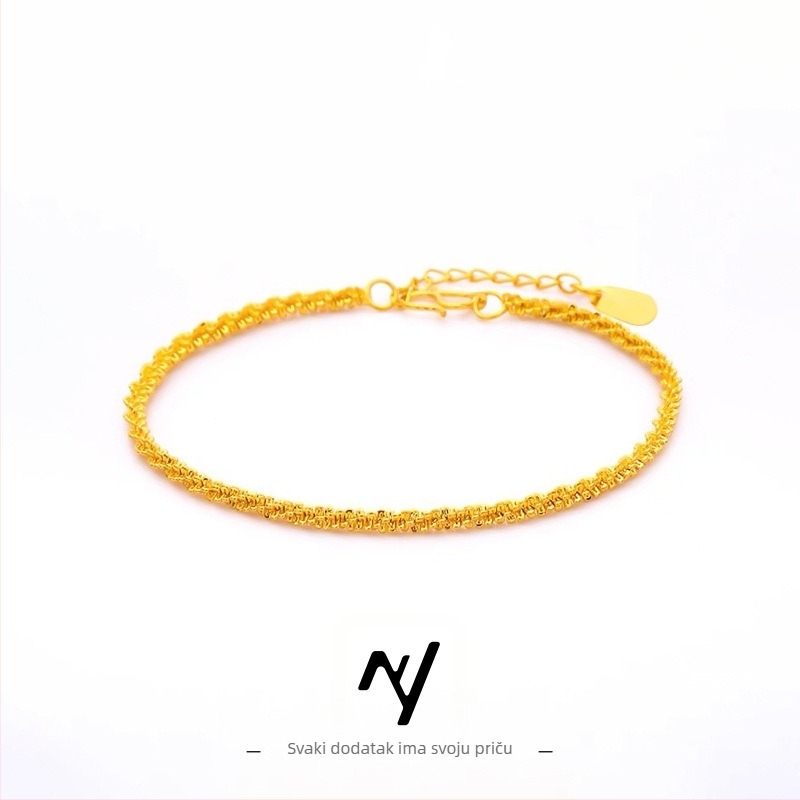 Bakrena narukvica s elektroplakacijom – Niyou Jewelry, ženski stil, hladan stil, dodatak za ruku