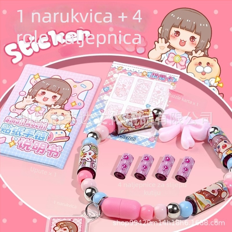 Keniya narukvica s crtanim likovima, od plastike, za uzrast 10+ godina.