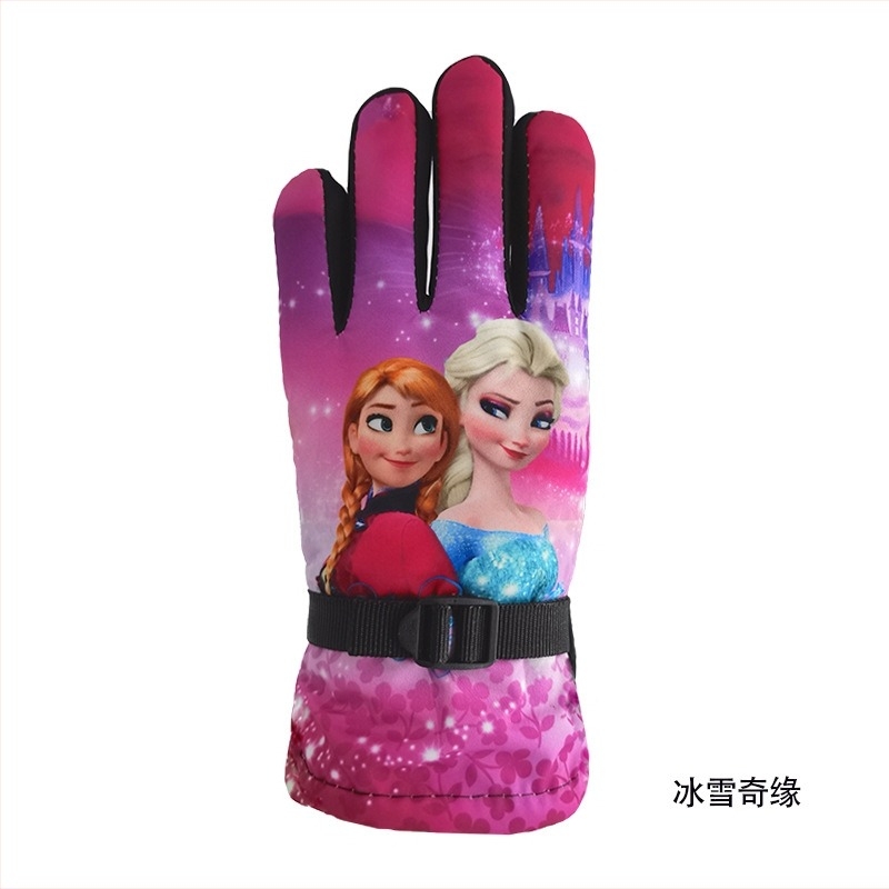 Zimske dječje skijaške rukavice, akrilno vlakno, protuklizne, tople, s dodirnim zaslonom, za uzrast 5–10 godina