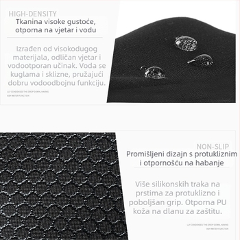 Pirtwolv dječje rukavice za vožnju biciklom – tople, otporne na vjetar i vodu, tkanina, za zimu, proljeće i jesen