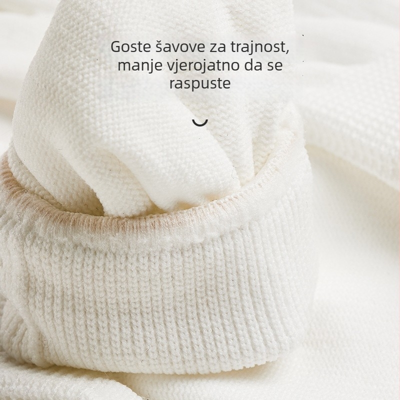 Najlon etiketske rukavice - monokromatske prstne rukavice, fakultetski stil, za uzrast od 3 godina i više