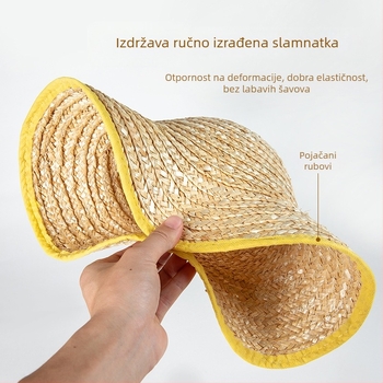 Šešir od slame za djecu, za sve sezone, uzrasti 2–4, 4–6, 8–10 i preko 10 godina, proljeće 2024