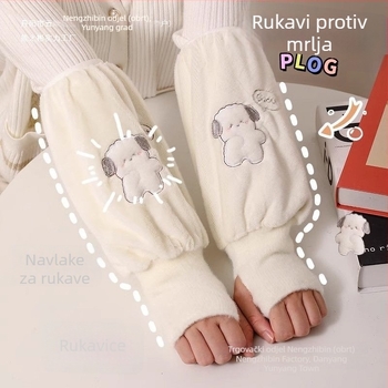Duge tople rukavice s manšetom i prstima u jednoj, dvije u jednom, za jesen-zimu, protiv prljavštine