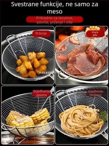 316L nehrđajući čelik, prehrambene kvalitete za goveći hot pot, kućna upotreba, otporan na visoke temperature, držač od nehrđajućeg čelika