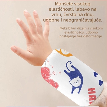 Dječje vodootporne PVC rukave s karikaturalnim uzorkom, zaštita od prljavštine