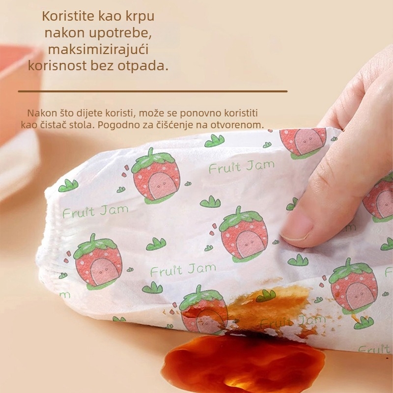 Dječje vodootporne PVC rukave s karikaturalnim uzorkom, zaštita od prljavštine