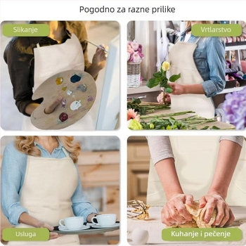 Pregača bez rukava s prilagođenim logotipom – udobna, višenamjenska radna pregača u modernom minimalističkom stilu