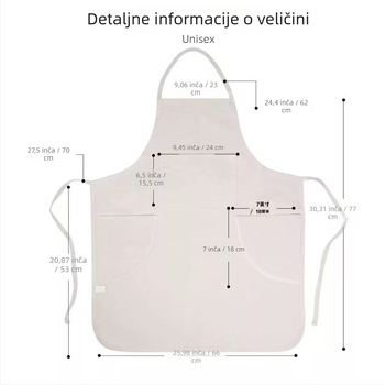 Pregača bez rukava s prilagođenim logotipom – udobna, višenamjenska radna pregača u modernom minimalističkom stilu