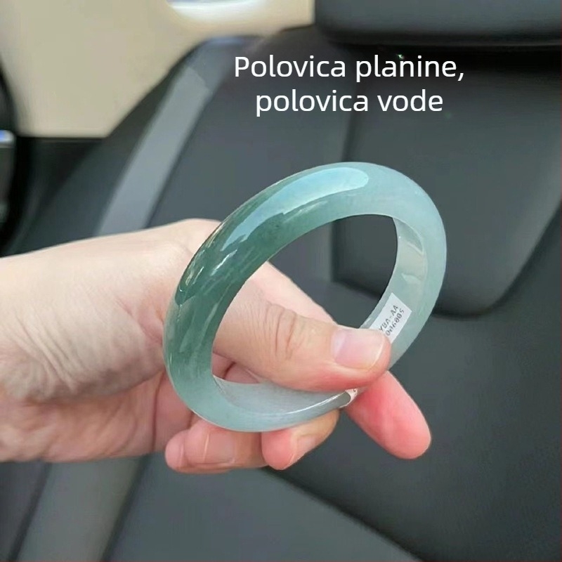 Ženska jadeitna narukvica, leden tip starog rudnika, cijeli krug, jednostavan dizajn, 1,0 kg, jesen 2022