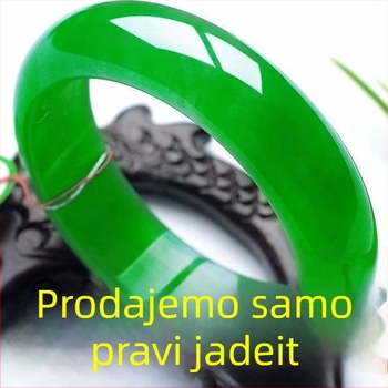Smaragdni jade narukvica – ručno izrađeni nakit u etničkom stilu, umjetnički retro