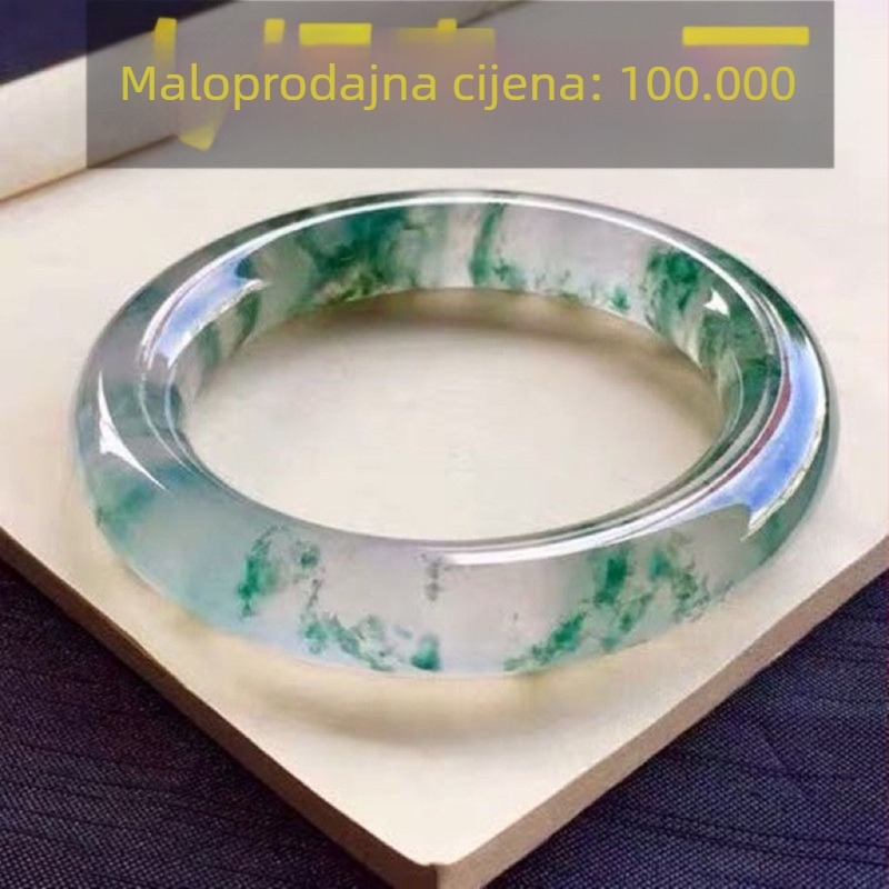 Nefritna narukvica, ručno izrađena, etnički stil, ljeto 2024, The Prosperity of Ming