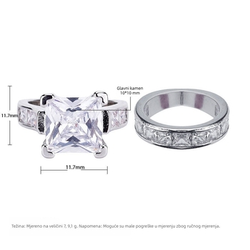 Set vjenčanih prstena s topazom, slobodni kamenovi u ugradnji, jesen 2022, interna procjena, provjera plaćanja