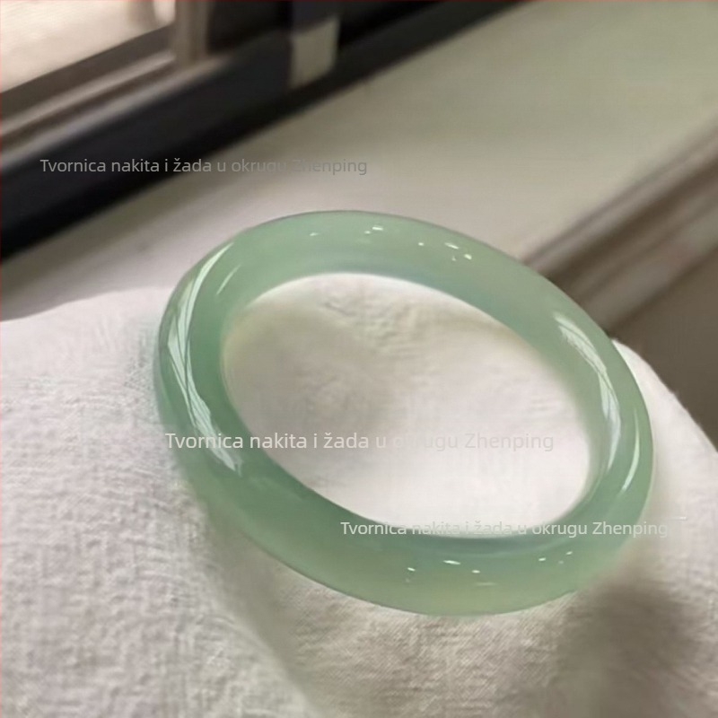 Prirodna halcedonska kružna narukvica s visećim ukrasom – pojedinačno pakirana, Zhuoyuke