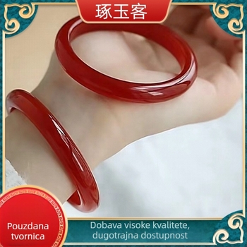 Narukvica od prirodnog ahata, geometrijski oblik, visi ukras, neovisno pakiranje, lagani luksuz stil