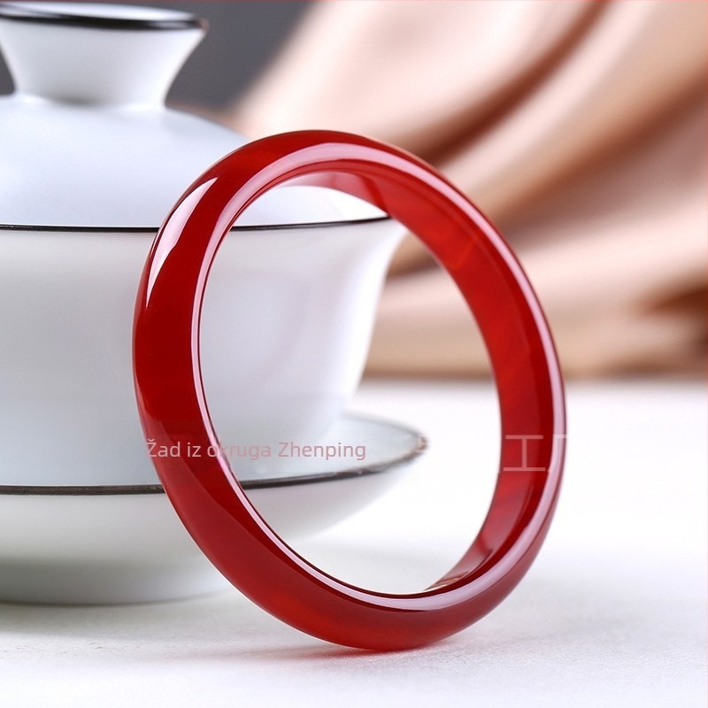 Narukvica od prirodnog ahata, geometrijski oblik, visi ukras, neovisno pakiranje, lagani luksuz stil