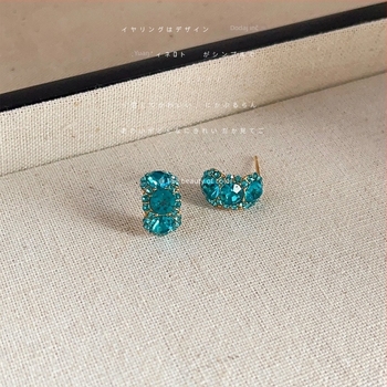 Bright Eyes bakrene naušnice s dijamantnim premazom, geometrijski dizajn za žene