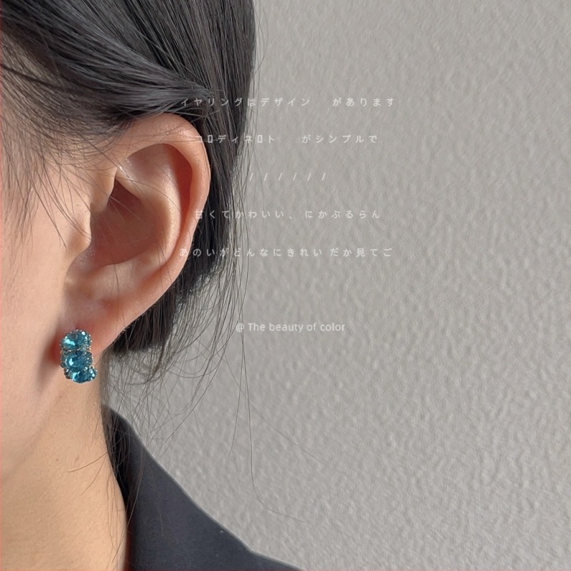 Bright Eyes bakrene naušnice s dijamantnim premazom, geometrijski dizajn za žene