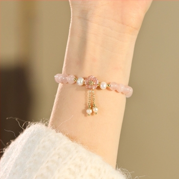 Narukvica od kristala u prahu – romboidni oblik, za žene, korejski stil, elektroplatirano