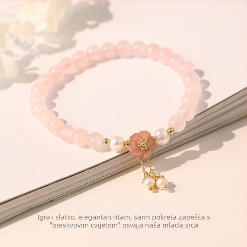 Narukvica od kristala u prahu – romboidni oblik, za žene, korejski stil, elektroplatirano